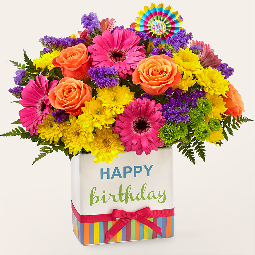 Birthday Brights Bouquet – Fleuristerie Marie-chantal, Shawinigan PQ