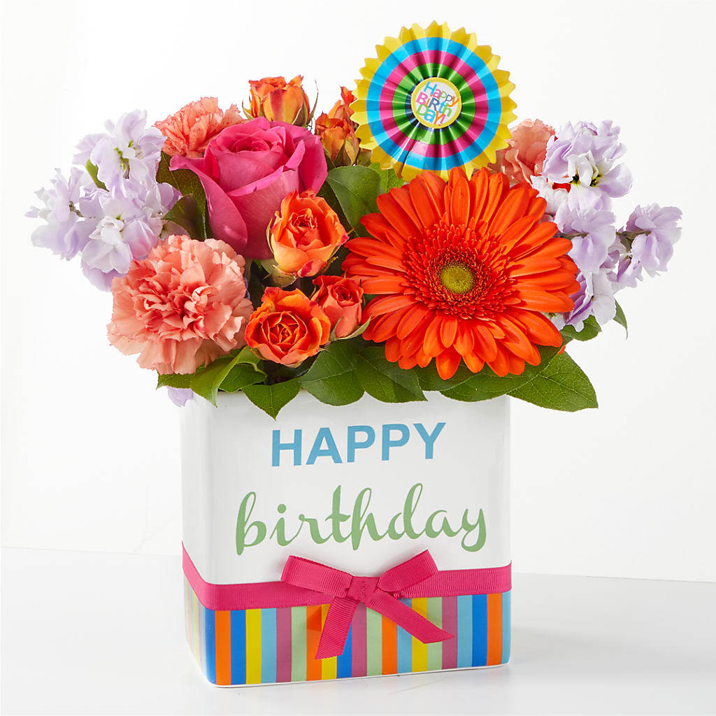 Birthday Surprise Bouquet – Fleuristerie Marie-chantal, Shawinigan PQ
