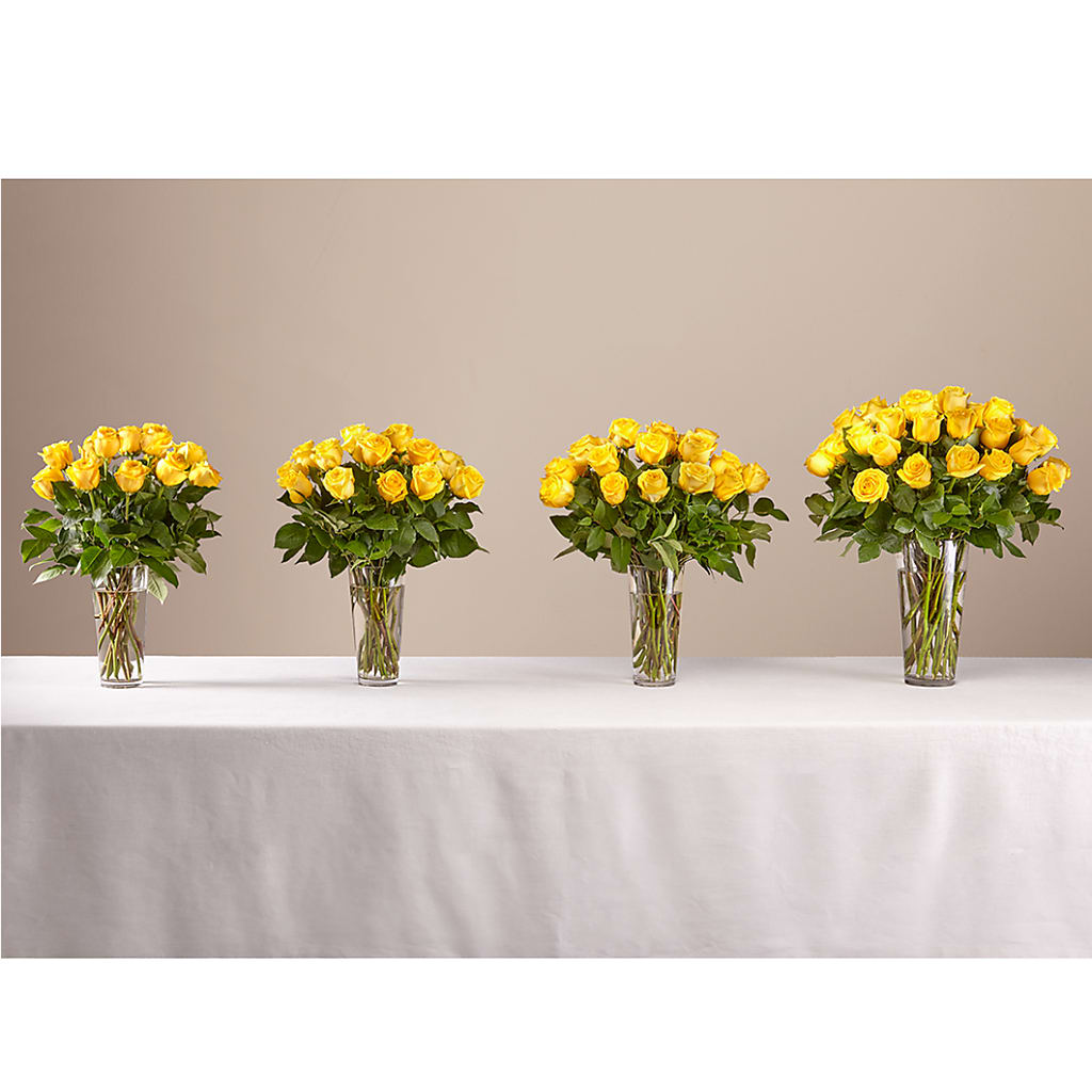 Long Stem Yellow Rose Bouquet – Fleuristerie Marie-chantal, Shawinigan PQ