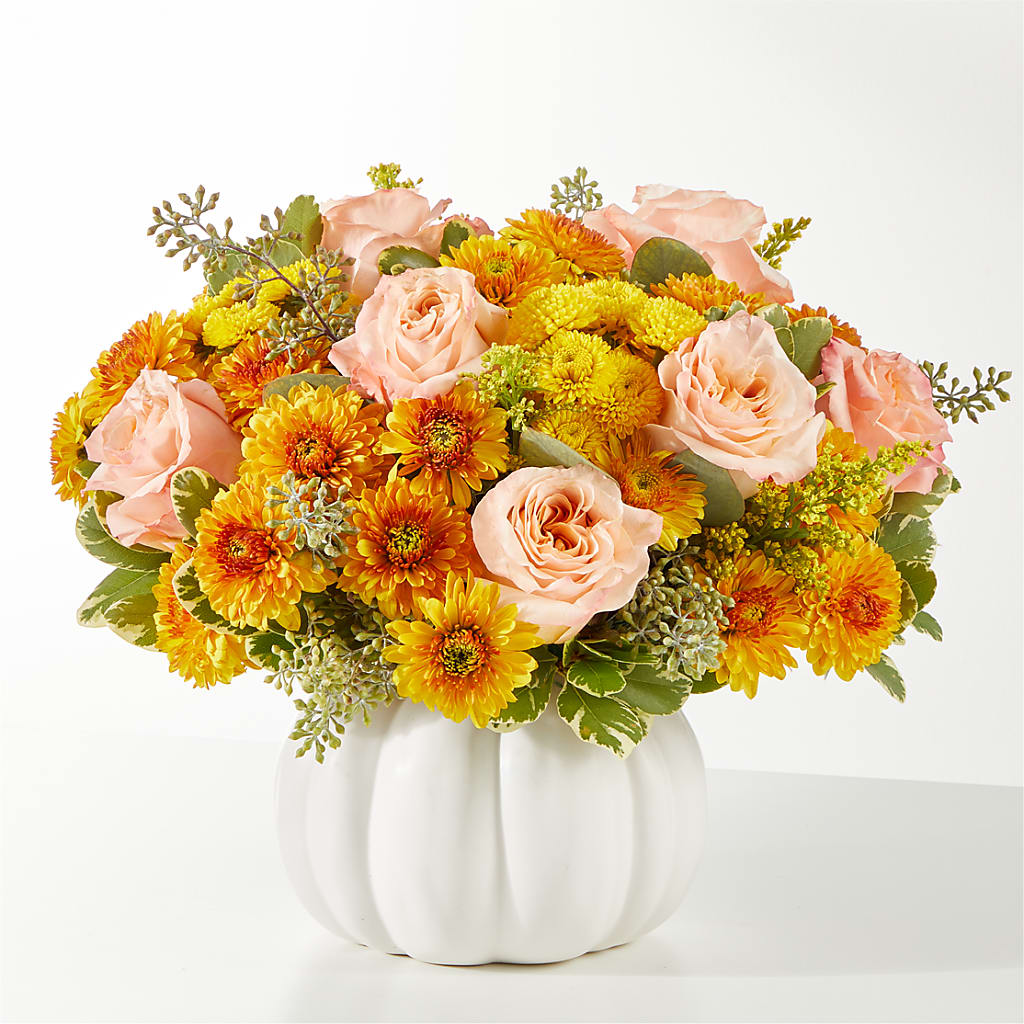 Peachy Pumpkin – Fleuristerie Marie-chantal, Shawinigan PQ