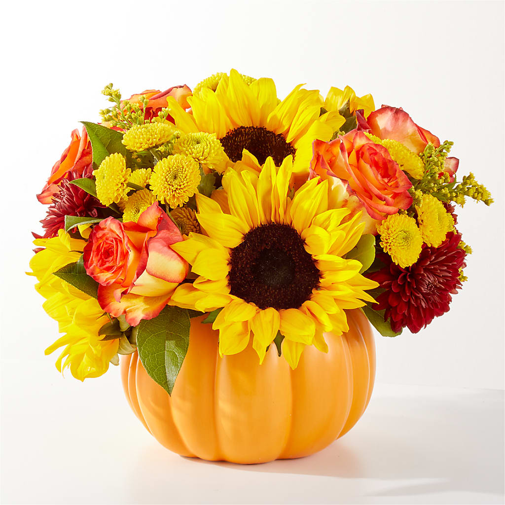 Golden Gourd Pumpkin Bouquet – Fleuristerie Marie-chantal, Shawinigan PQ