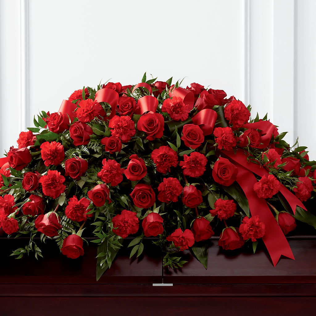 Tribute of Life Casket Spray – Fleuristerie Marie-chantal, Shawinigan PQ