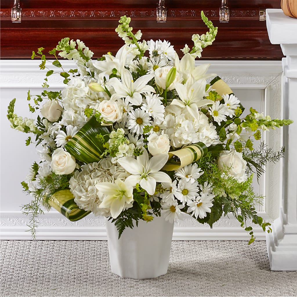 Thoughts of Tranquility Floor Basket – Fleuristerie Marie-chantal, Shawinigan PQ