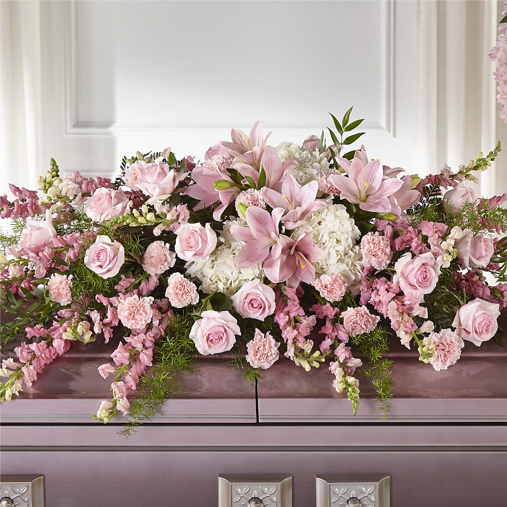 Life & Remembrance Casket Spray – Fleuristerie Marie-chantal, Shawinigan PQ