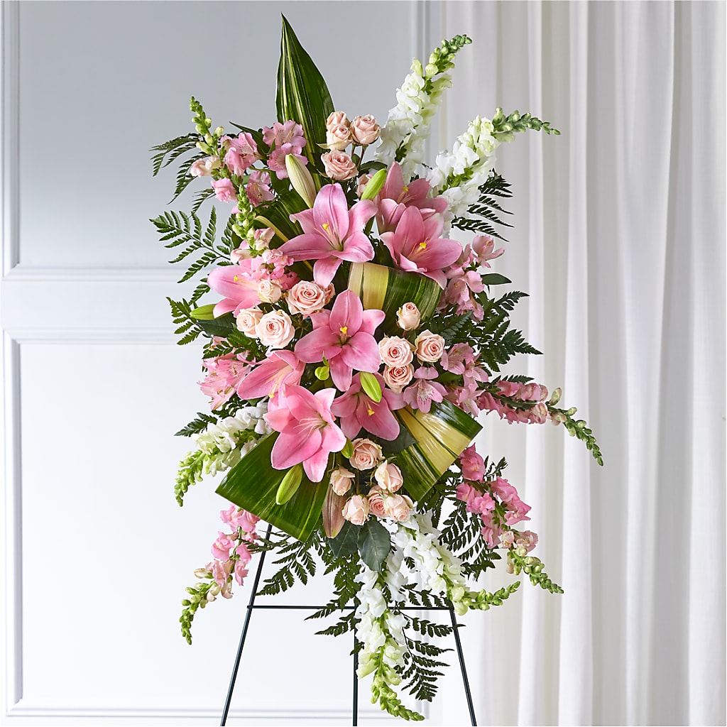 Elegant Embrace Standing Spray – Fleuristerie Marie-chantal, Shawinigan PQ