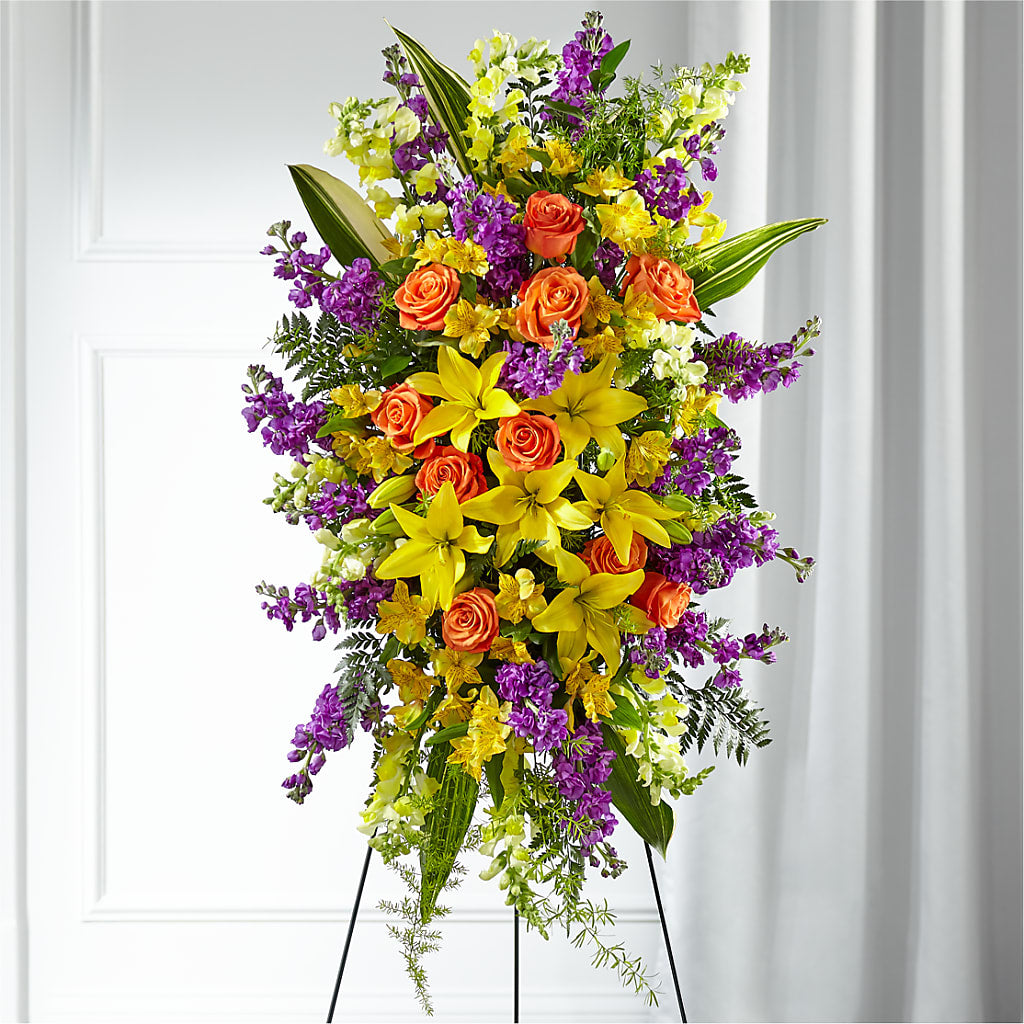 Thoughtful Prayers Standing Spray – Fleuristerie Marie-chantal, Shawinigan PQ