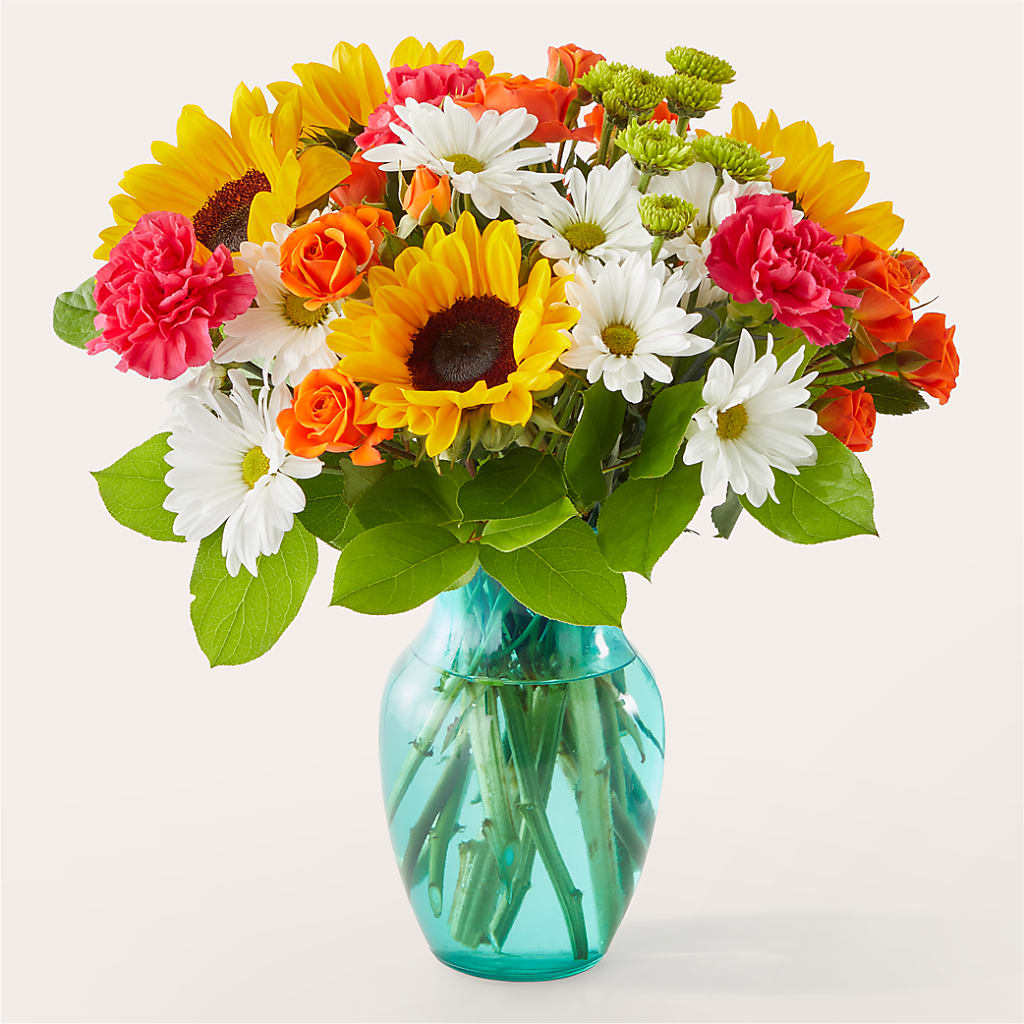 Sun-drenched Blooms Bouquet – Fleuristerie Marie-chantal, Shawinigan PQ