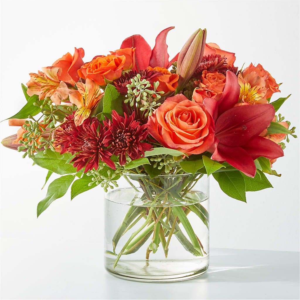 Crimson Leaves Bouquet – Fleuristerie Marie-chantal, Shawinigan PQ