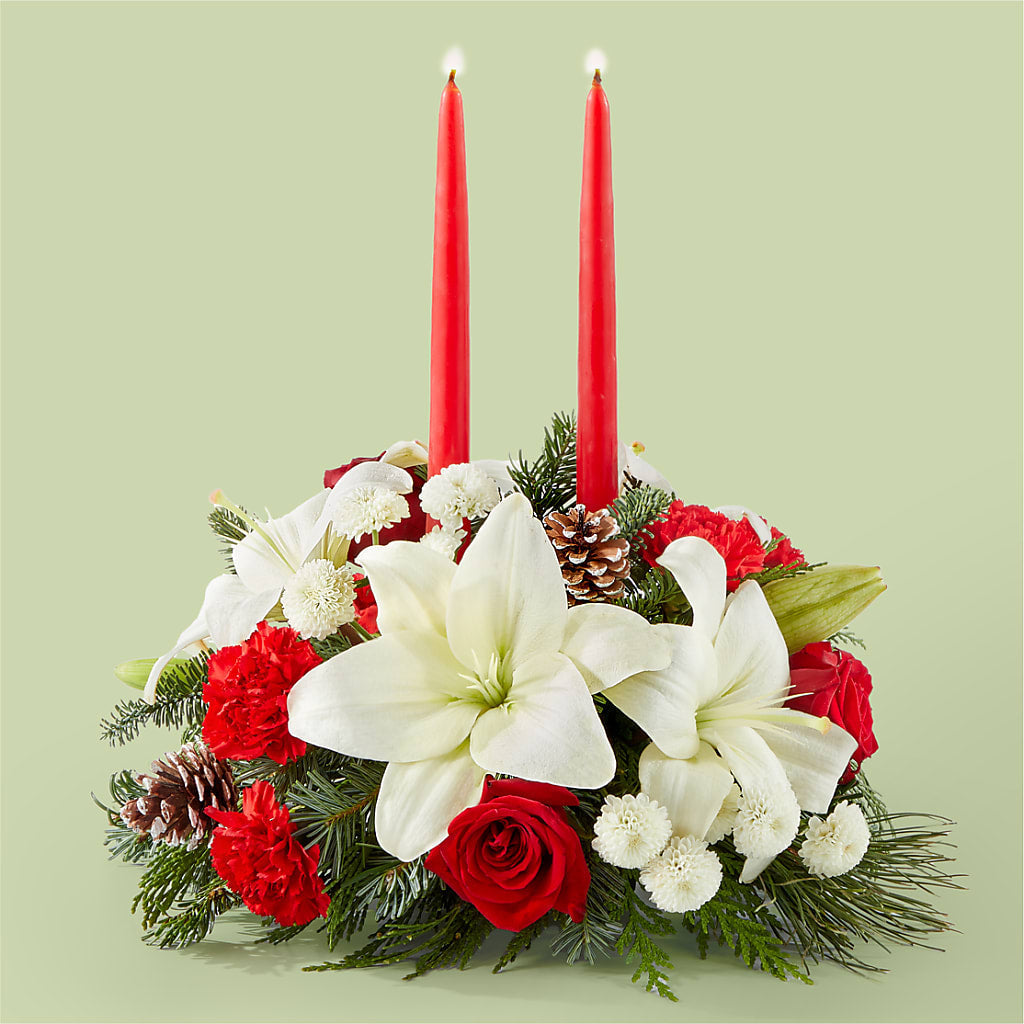 Seasonal Festivities Centerpiece – Fleuristerie Marie-chantal, Shawinigan PQ