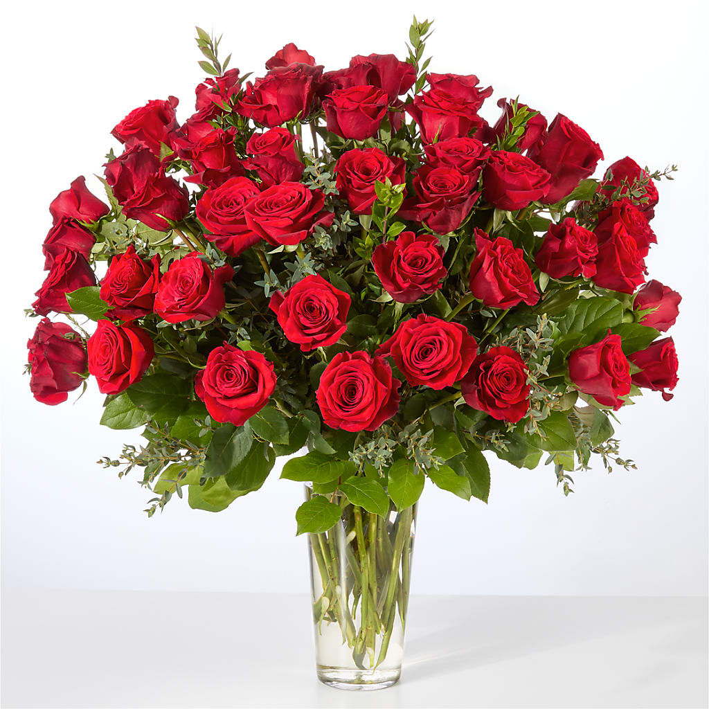 Forever Yours Fifty Stem Red Rose Bouquet – Fleuristerie Marie-chantal, Shawinigan PQ