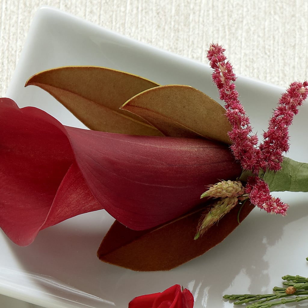 Red Calla Boutonniere – Fleuristerie Marie-chantal, Shawinigan PQ