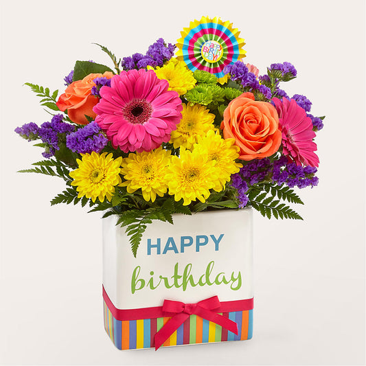 Birthday Brights Bouquet –  Fleuristerie Marie-chantal, Shawinigan PQ