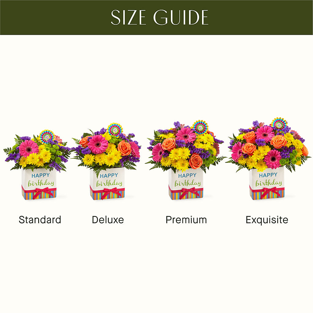 Birthday Brights Bouquet –  Fleuristerie Marie-chantal, Shawinigan PQ