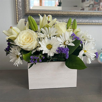 Beyond Blue Box Bouquet –  Fleuristerie Marie-chantal, Shawinigan PQ