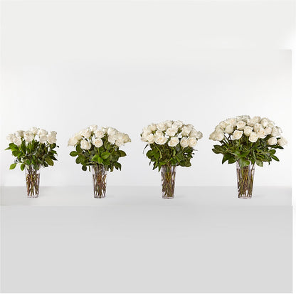 Long Stem White Rose Bouquet –  Fleuristerie Marie-chantal, Shawinigan PQ