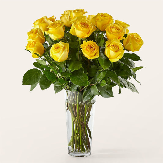 Long Stem Yellow Rose Bouquet –  Fleuristerie Marie-chantal, Shawinigan PQ