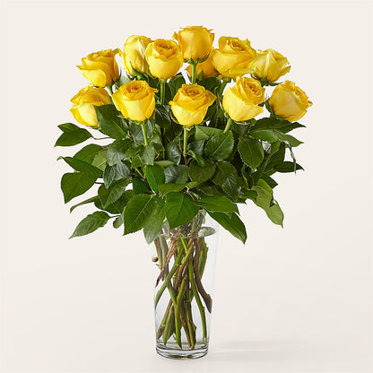 Long Stem Yellow Rose Bouquet –  Fleuristerie Marie-chantal, Shawinigan PQ
