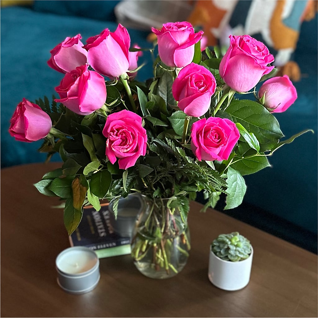 Long Stem Pink Rose Bouquet –  Fleuristerie Marie-chantal, Shawinigan PQ