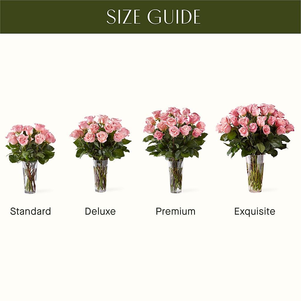 Long Stem Pink Rose Bouquet –  Fleuristerie Marie-chantal, Shawinigan PQ