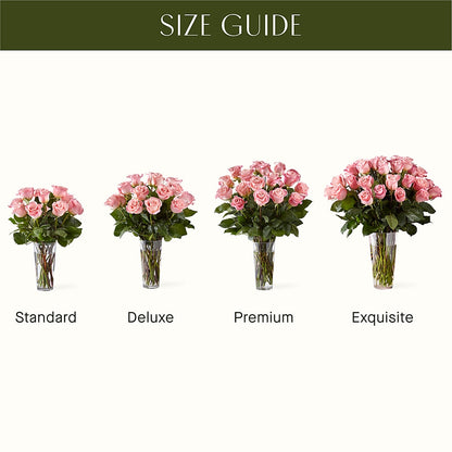 Long Stem Pink Rose Bouquet –  Fleuristerie Marie-chantal, Shawinigan PQ