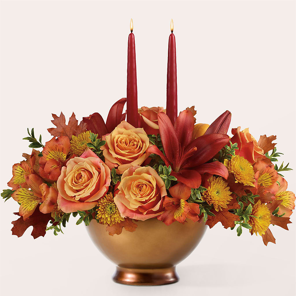 Harvest Table Centerpiece –  Fleuristerie Marie-chantal, Shawinigan PQ