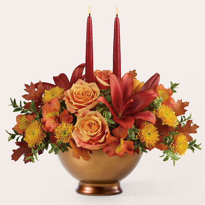 Harvest Table Centerpiece –  Fleuristerie Marie-chantal, Shawinigan PQ