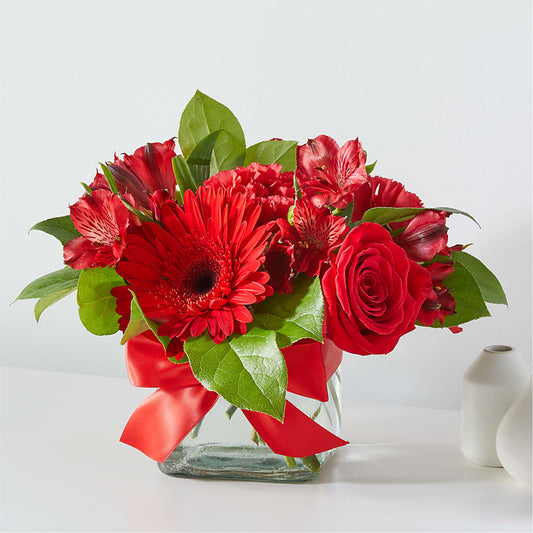 Bouquet rouge vif