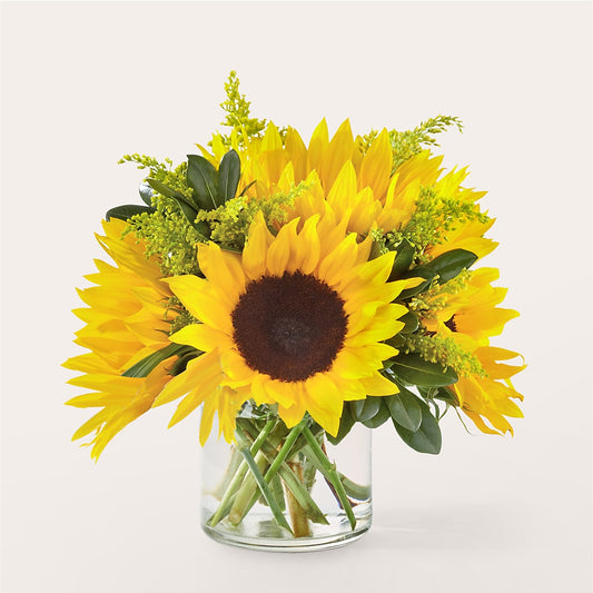 Bouquet de tournesols rayonnants