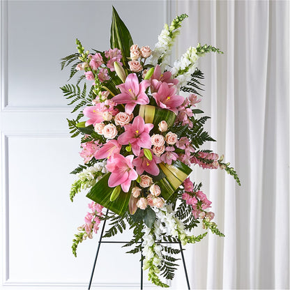Elegant Embrace Standing Spray –  Fleuristerie Marie-chantal, Shawinigan PQ