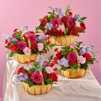 Pink Picnic Basket –  Fleuristerie Marie-chantal, Shawinigan PQ