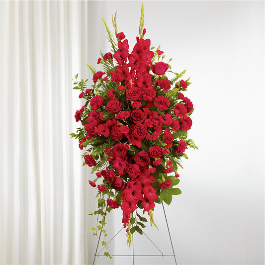 From the Heart Standing Spray –  Fleuristerie Marie-chantal, Shawinigan PQ