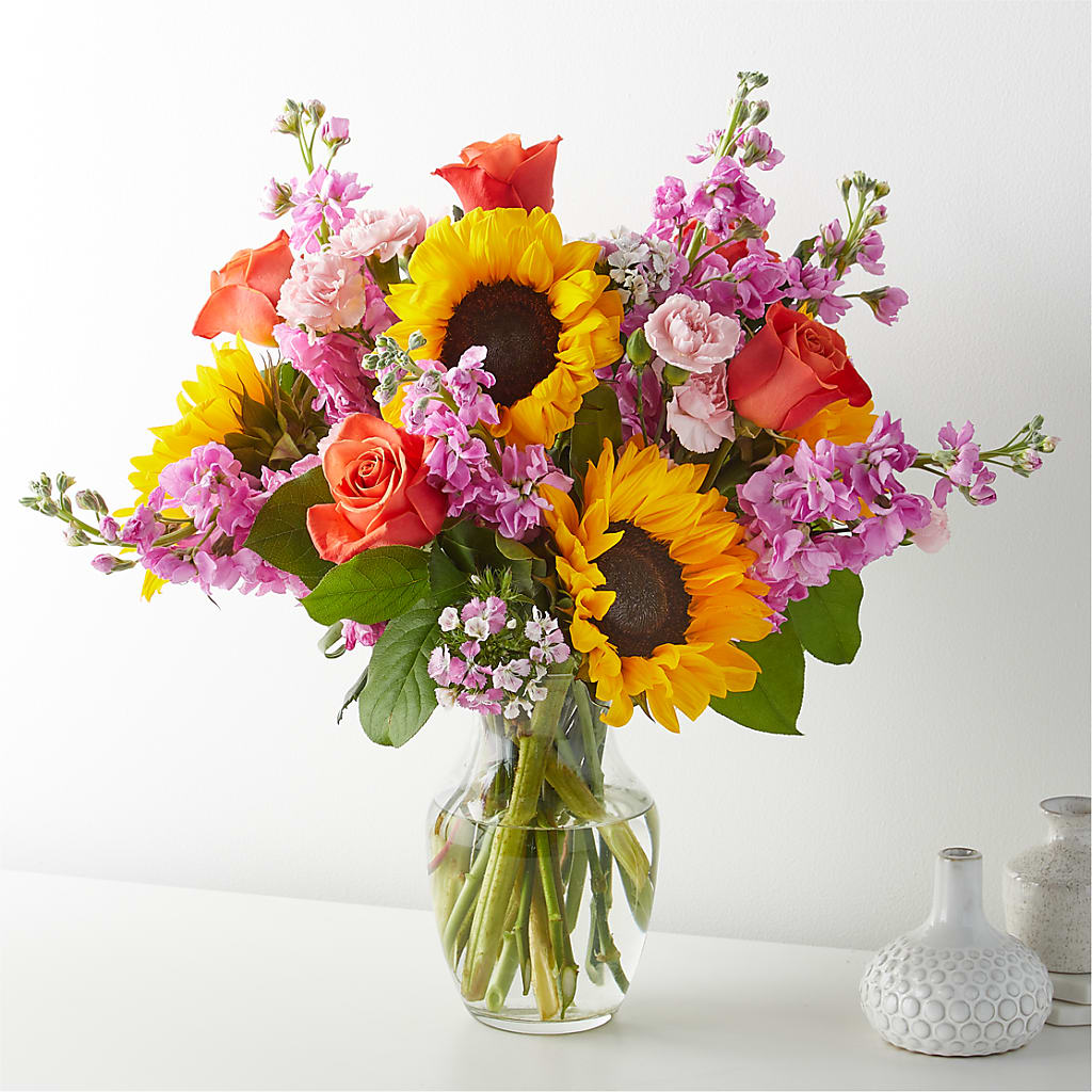 Bouquet de route de briques jaunes