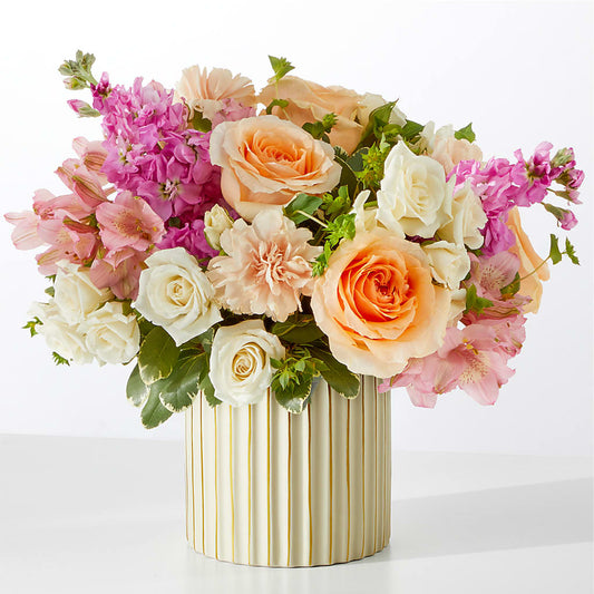 Paradise Bouquet with Ivory Vase –  Fleuristerie Marie-chantal, Shawinigan PQ