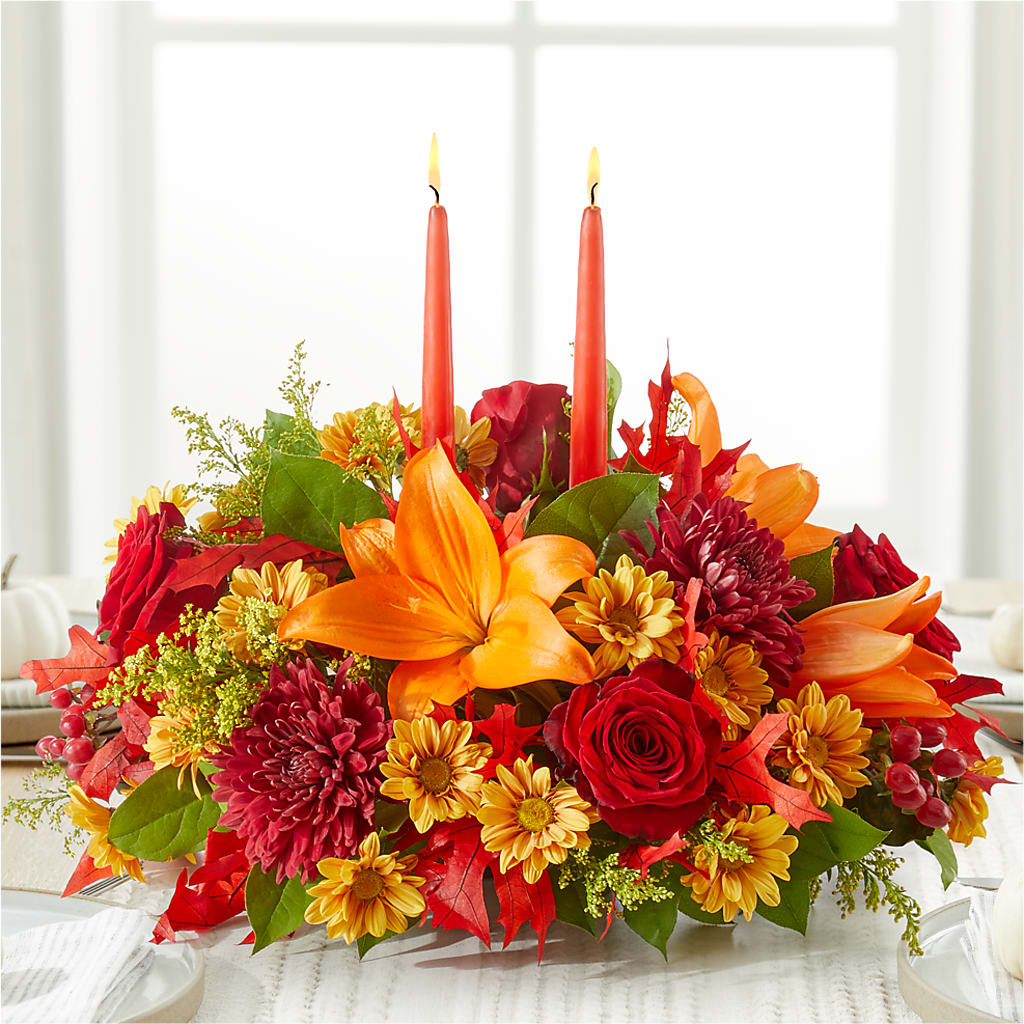 Autumn's Embrace Centerpiece –  Fleuristerie Marie-chantal, Shawinigan PQ