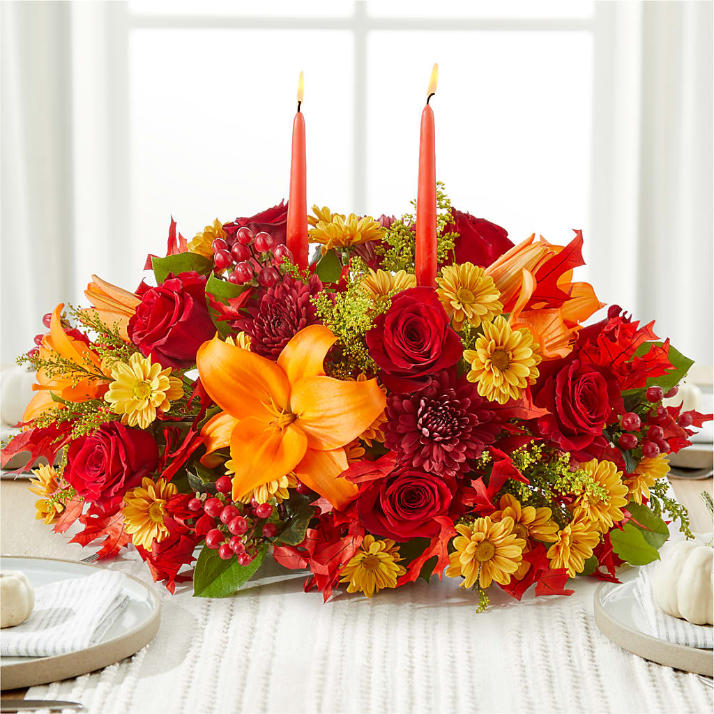 Autumn's Embrace Centerpiece –  Fleuristerie Marie-chantal, Shawinigan PQ