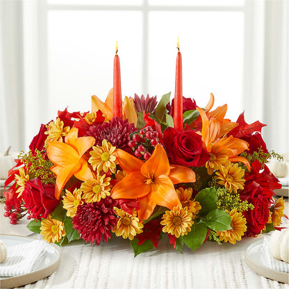 Autumn's Embrace Centerpiece –  Fleuristerie Marie-chantal, Shawinigan PQ