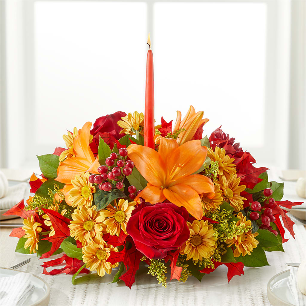 Autumn's Embrace Centerpiece –  Fleuristerie Marie-chantal, Shawinigan PQ