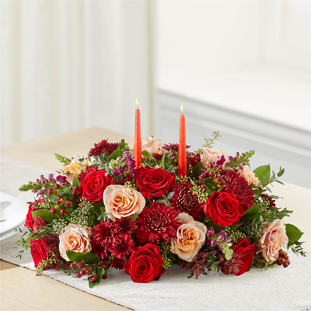Most Thankful Centerpiece –  Fleuristerie Marie-chantal, Shawinigan PQ