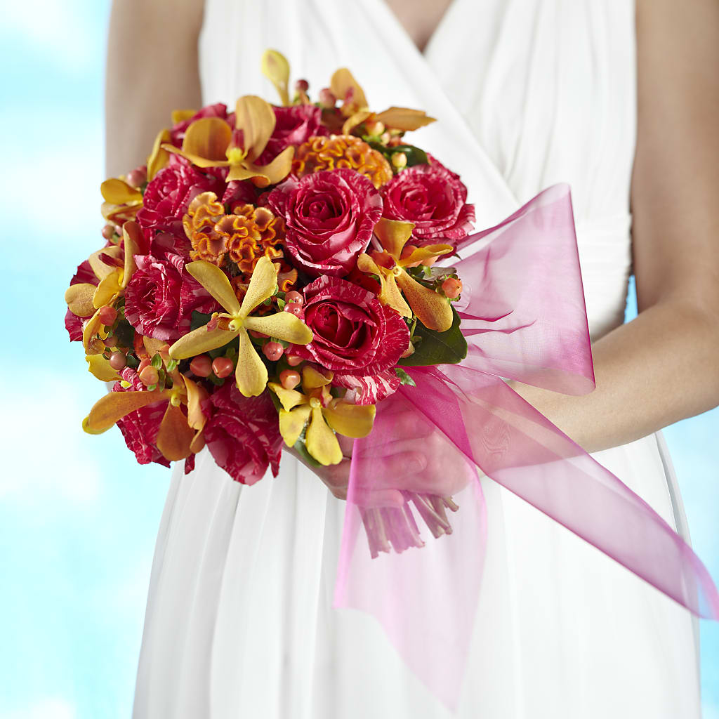 Bouquet de nuances brillantes d'amour